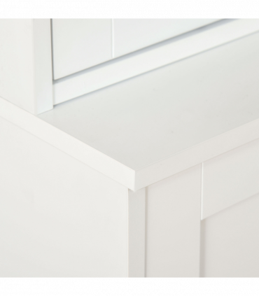 Modern Bookcase Display Storage Cabinet w/ Doors Adjustable Shelves