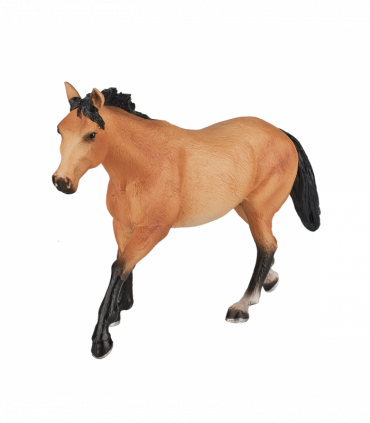 Quarter Horse Buckskin Toy  Realistic Equestrian Figure
