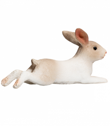 Rabbit Lying Down Toy  Realistic Small Animal Figurine