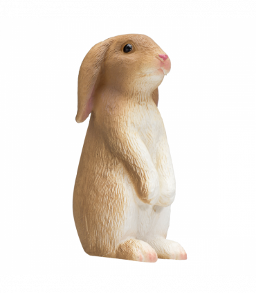 Rabbit Sitting Toy  Realistic Small Animal Figurine