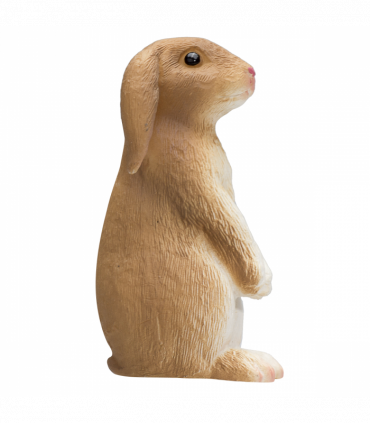 Rabbit Sitting Toy  Realistic Small Animal Figurine