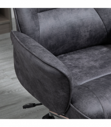 Swivel Computer Office Chair Mid Back Desk Chair for Home, Deep Grey