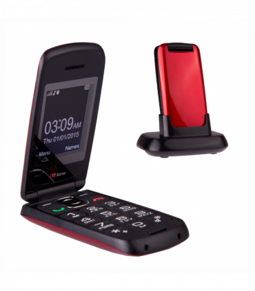 TTfone Star TT300 Red with Vodafone Pay As You Go