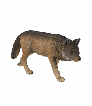 Timber Wolf Walking Toy  Realistic Wildlife Figurine