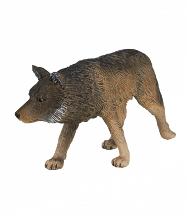 Timber Wolf Walking Toy  Realistic Wildlife Figurine