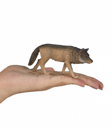 Timber Wolf Walking Toy  Realistic Wildlife Figurine