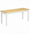 Wood Dining Bench Wooden Bench for 2 People, Natural Wood Effect