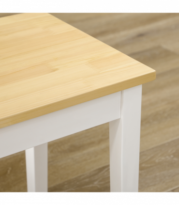 Wood Dining Bench Wooden Bench for 2 People, Natural Wood Effect