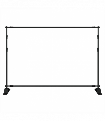 vidaXL Backdrop Stand Black 305x243 cm Steel