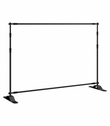 vidaXL Backdrop Stand Black 305x243 cm Steel