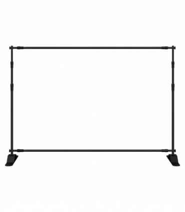 vidaXL Backdrop Stands 2 pcs Black 305x243 cm Steel