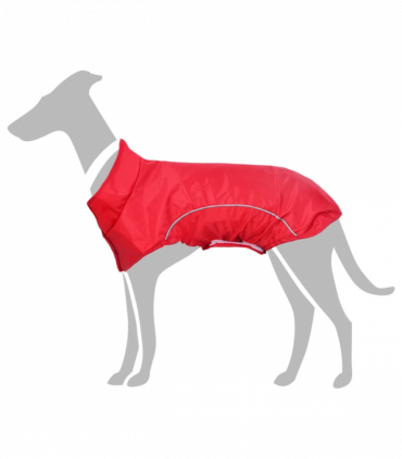 vidaXL Dog Raincoat with Reflective Strips Polyester Red XL