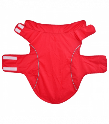 vidaXL Dog Raincoat with Reflective Strips Polyester Red XL