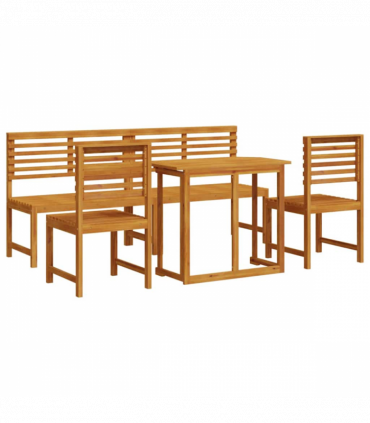 vidaXL Garden Bistro Set 5 pcs Brown Solid acacia wood