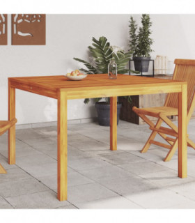 vidaXL Garden Dining Table 110x110x75 cm Solid Wood Acacia