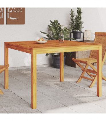 vidaXL Garden Dining Table 110x110x75 cm Solid Wood Acacia