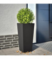 vidaXL Garden Planter Black 35x35x75 cm Steel