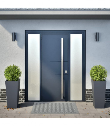 vidaXL Garden Planters Anthracite 2 pcs 35x35x75 cm Steel