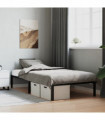 vidaXL Metal Bed Frame Black 100x200 cm