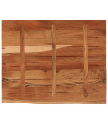 vidaXL Desk Top 90x80x3.8 cm Rectangular Solid Wood Acacia Live Edge