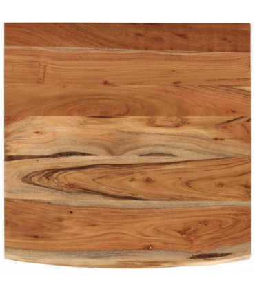 vidaXL Desk Top 80x80x3.8 cm Square Solid Wood Acacia Live Edge