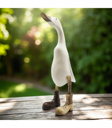 45cm CREAM BODY  BOOTS PAINTED DUCK