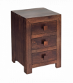 Toko Dark Mango 3 Drawer Bedside