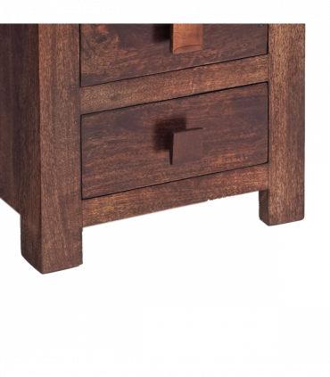 Toko Dark Mango 3 Drawer Bedside