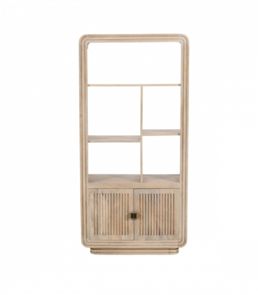 Hudson Carved Mango Wood Bookcase