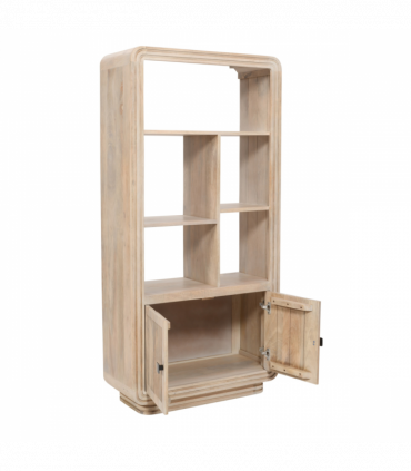 Hudson Carved Mango Wood Bookcase