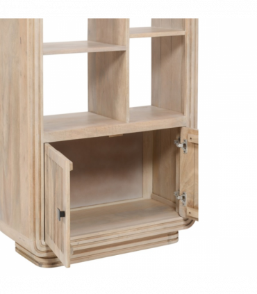 Hudson Carved Mango Wood Bookcase