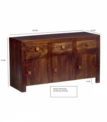 Toko Dark Mango Large Sideboard
