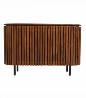 Slatted Mango Wood Large 2 Doors Sideboard