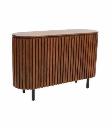 Slatted Mango Wood Large 2 Doors Sideboard