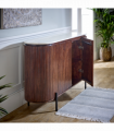 Opal Mango Wood Sideboard With Marble Top & Metal Legs