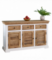 Alfie Wood Sideboard - 3 Drawers & 3 Doors