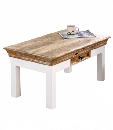 Alfie Coffee Table With Drawer Solid Mango Wood