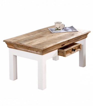 Alfie Coffee Table With Drawer Solid Mango Wood