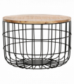 Surrey Solid Wood & Metal Wire Coffee Table