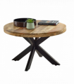 Surrey Solid Wood Coffee Table With Metal Spider Legs