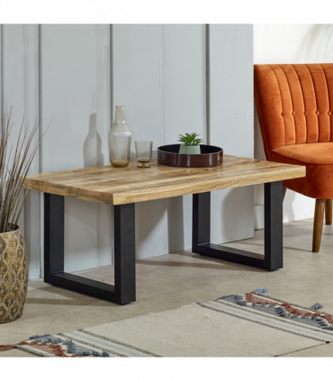 Surrey Solid Wood & Metal Coffee Table