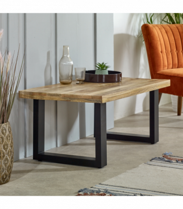 Surrey Solid Wood & Metal Coffee Table