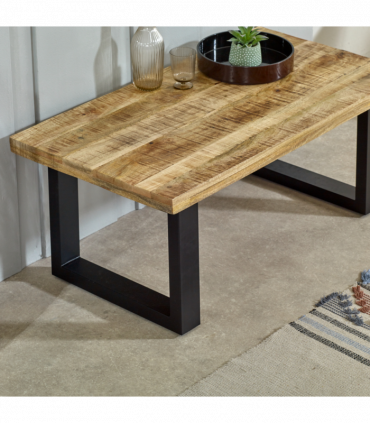 Surrey Solid Wood & Metal Coffee Table