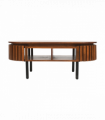 Slatted Mango Wood Rectangular Coffee Table