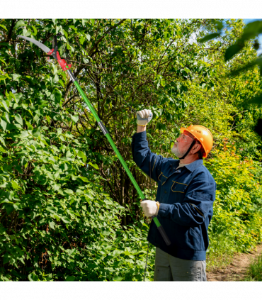 26ft Manual Pole Saw, Lightweight Tree Trimmers Long Handle Pruner Set, Sharp Steel Blade and Scissors Pole Saw for Trimming Palm, Pear Tree, Fir Tree, Other High Trees and Shrubs