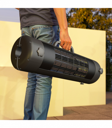 Outsunny Electric Parasol Mounted Patio Heater, Outdoor Heater w/ 2 Setting