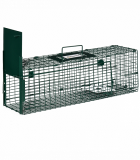 Outsunny Single Door Rat Trap for Small Animals, Dark Green