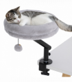 PawHut Cat Bed for Desk, 360° Rotatable Adjustable Cat Nest Hammock