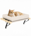 PawHut Cat Radiator Bed, Adjustable Hanging Cat Hammock with Cushion, Cream