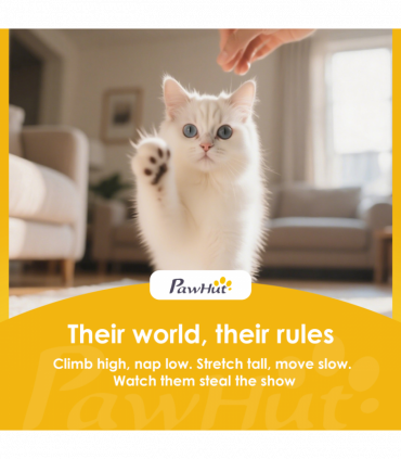 PawHut Cat Radiator Bed, Adjustable Hanging Cat Hammock with Cushion, Cream